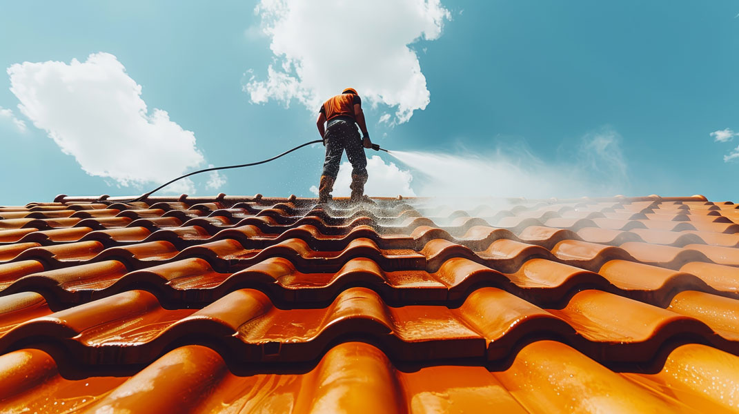 Nettoyage de toiture à Limoges par Couleurs 87, artisan peintre spécialisé en Haute-Vienne Nettoyage de toiture à Limoges par Couleurs 87, artisan peintre spécialisé en Haute-Vienne