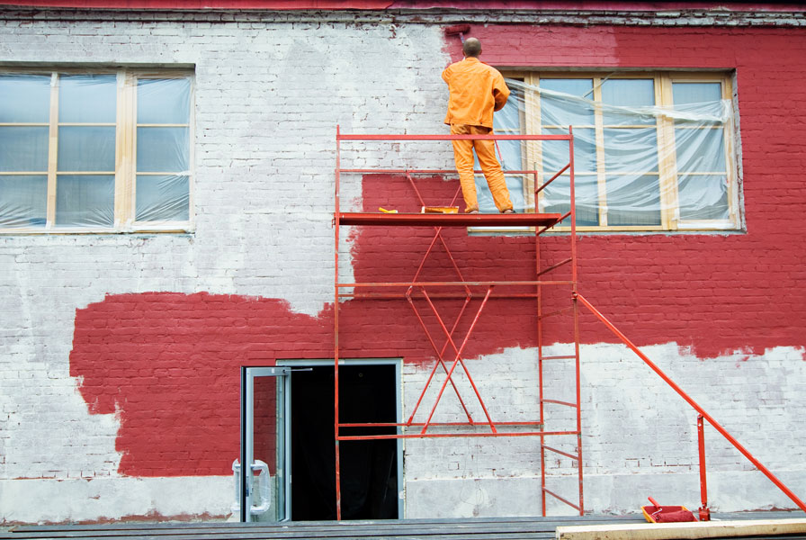 Rénovation de façade et murs extérieurs à Saint-Junien, prestation Couleurs 87
